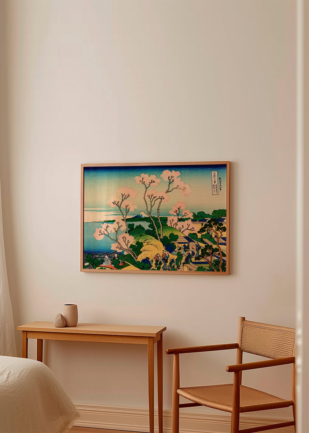 Landscape: Mount Fuji with Cherry Blossoms | Wall art, framed