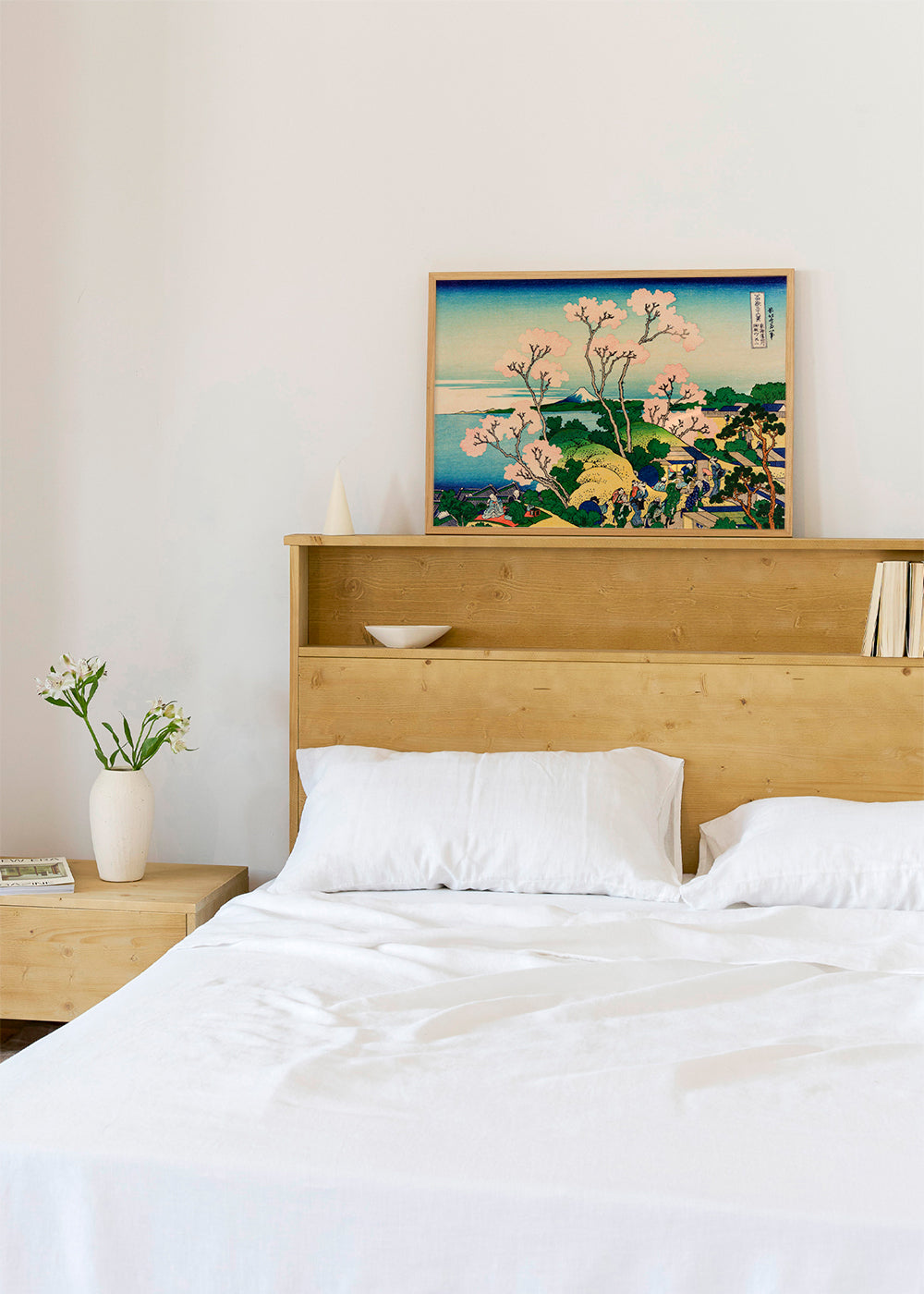Landscape: Mount Fuji with Cherry Blossoms | Wall art, framed
