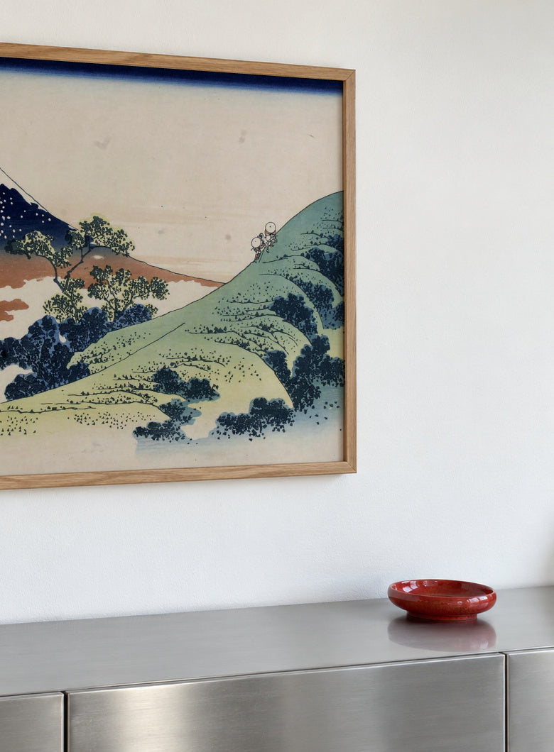 Inume Pass - Katsushika Hokusai - Framed poster detail