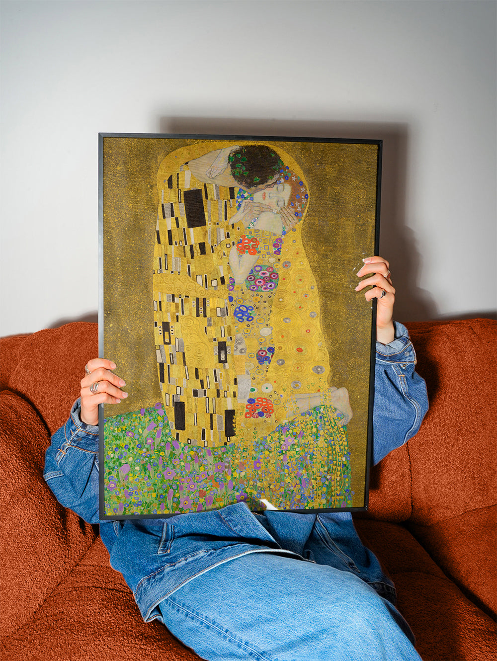 Vintage print Golden Kiss | Wall art, framed prints and posters