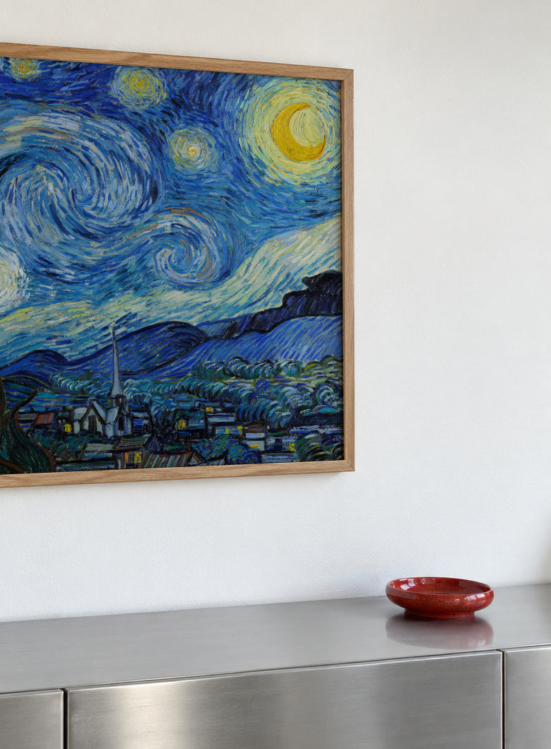The Starry Night - Van Gogh - Framed poster detail