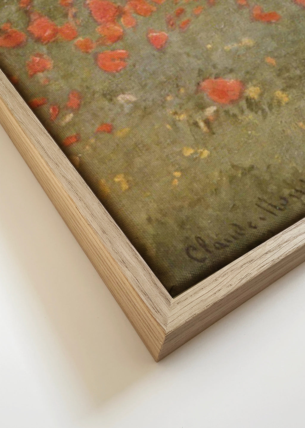 Poppy Field - Claude Monet - Framed canvas detail