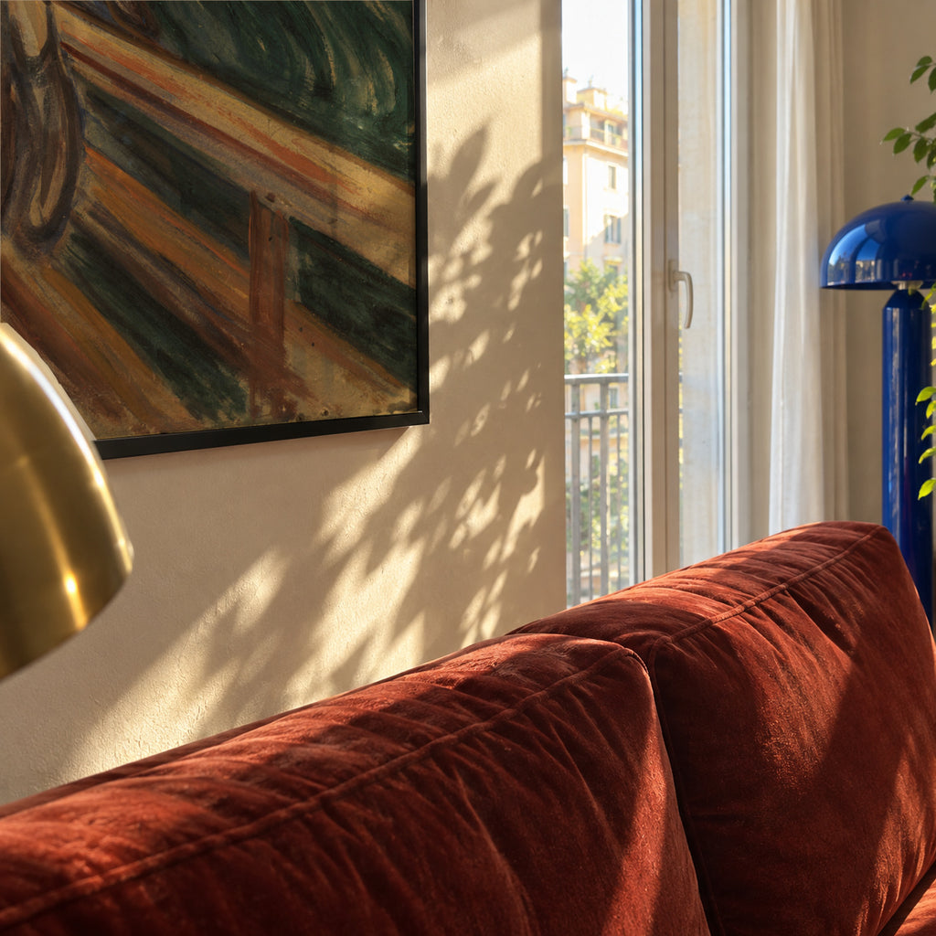 The Scream - Edvard Munch - Framed poster in an interior