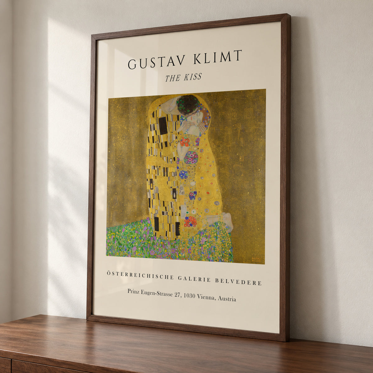 The Kiss Exhibition - Gustav Klimt - Framed poster detail