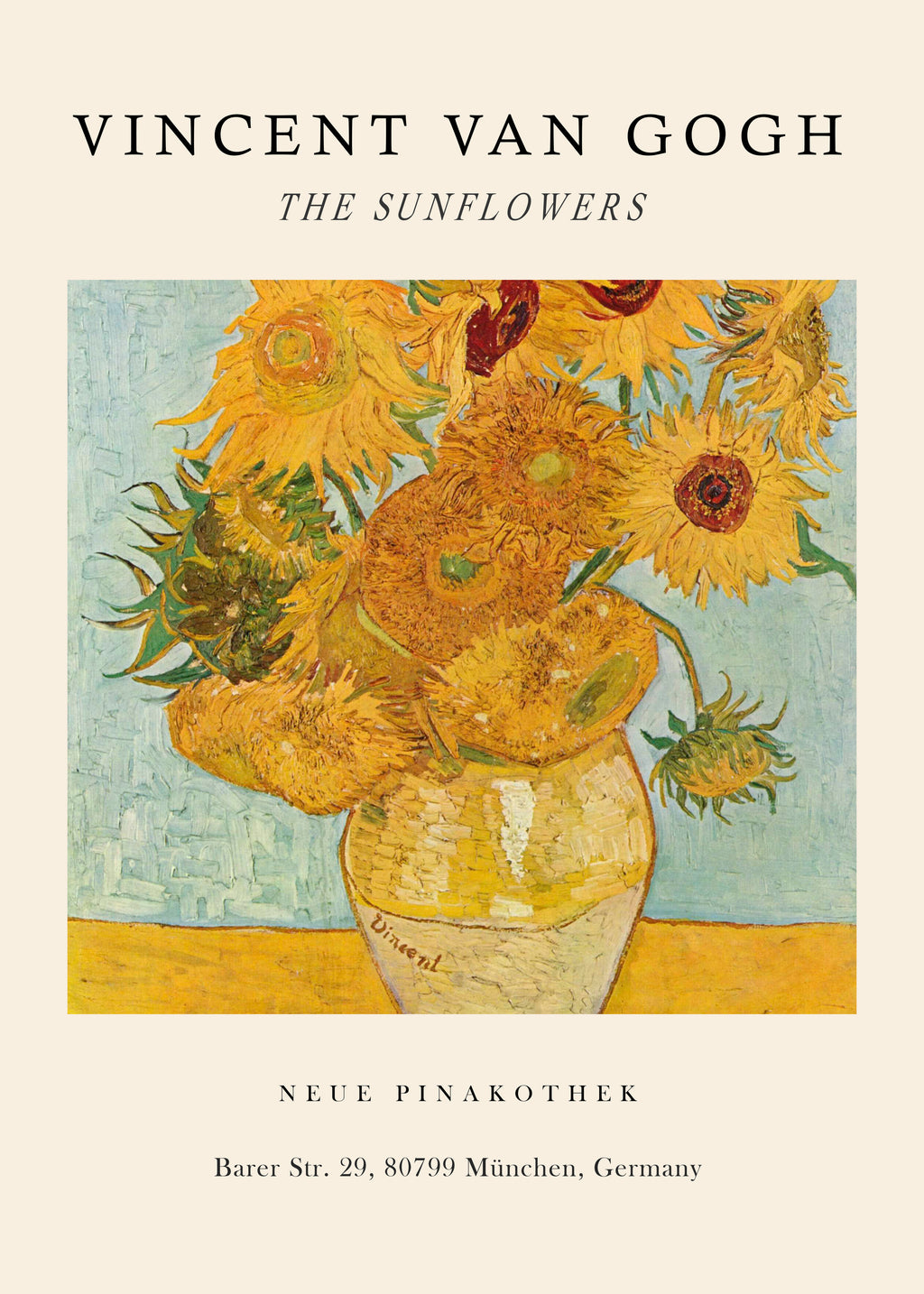 The Sunflowers Exhibition - Van Gogh - Unframed art print