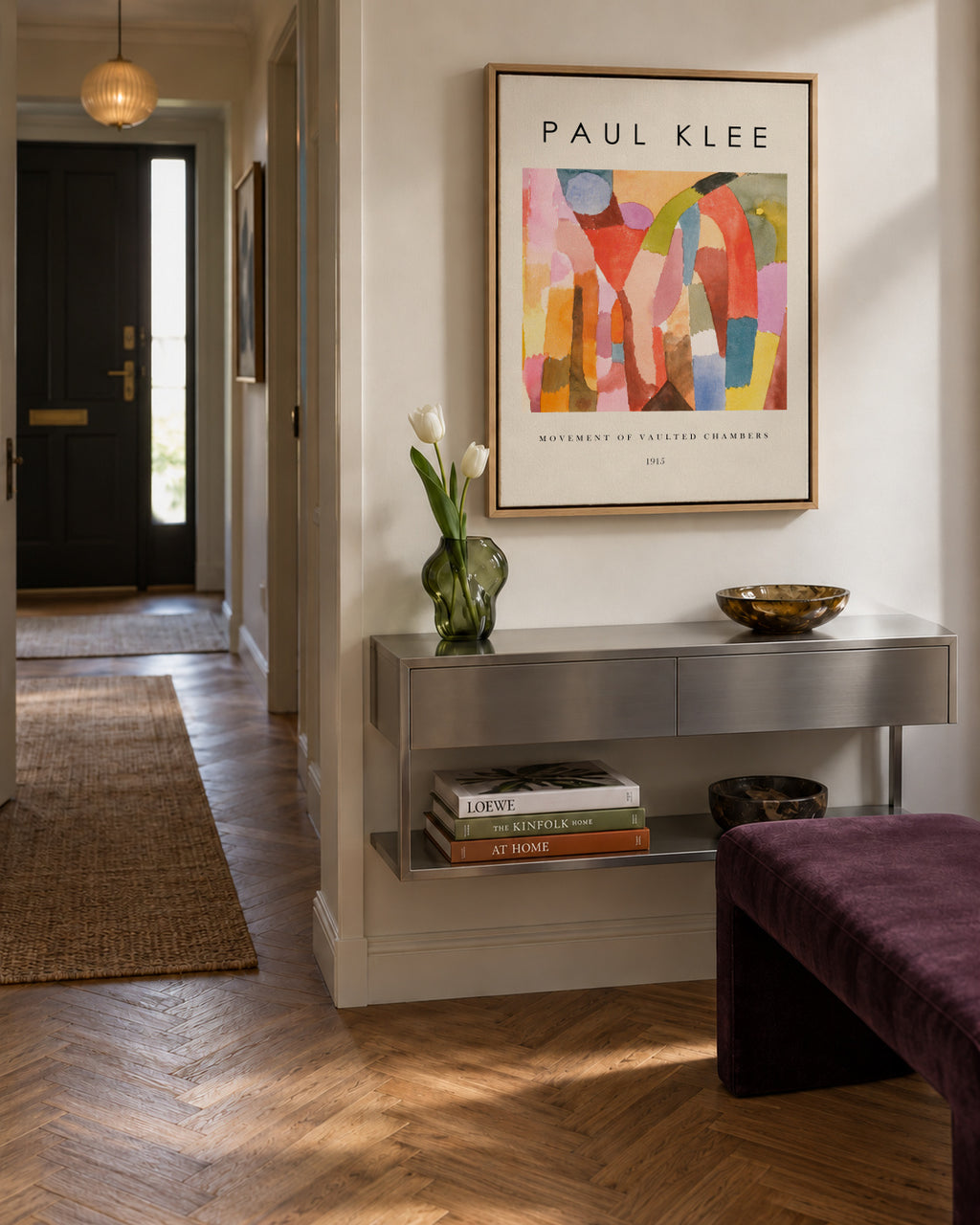 Movement of Vaulted Chambers Exhibition - Paul Klee - Framed canvas in an interior