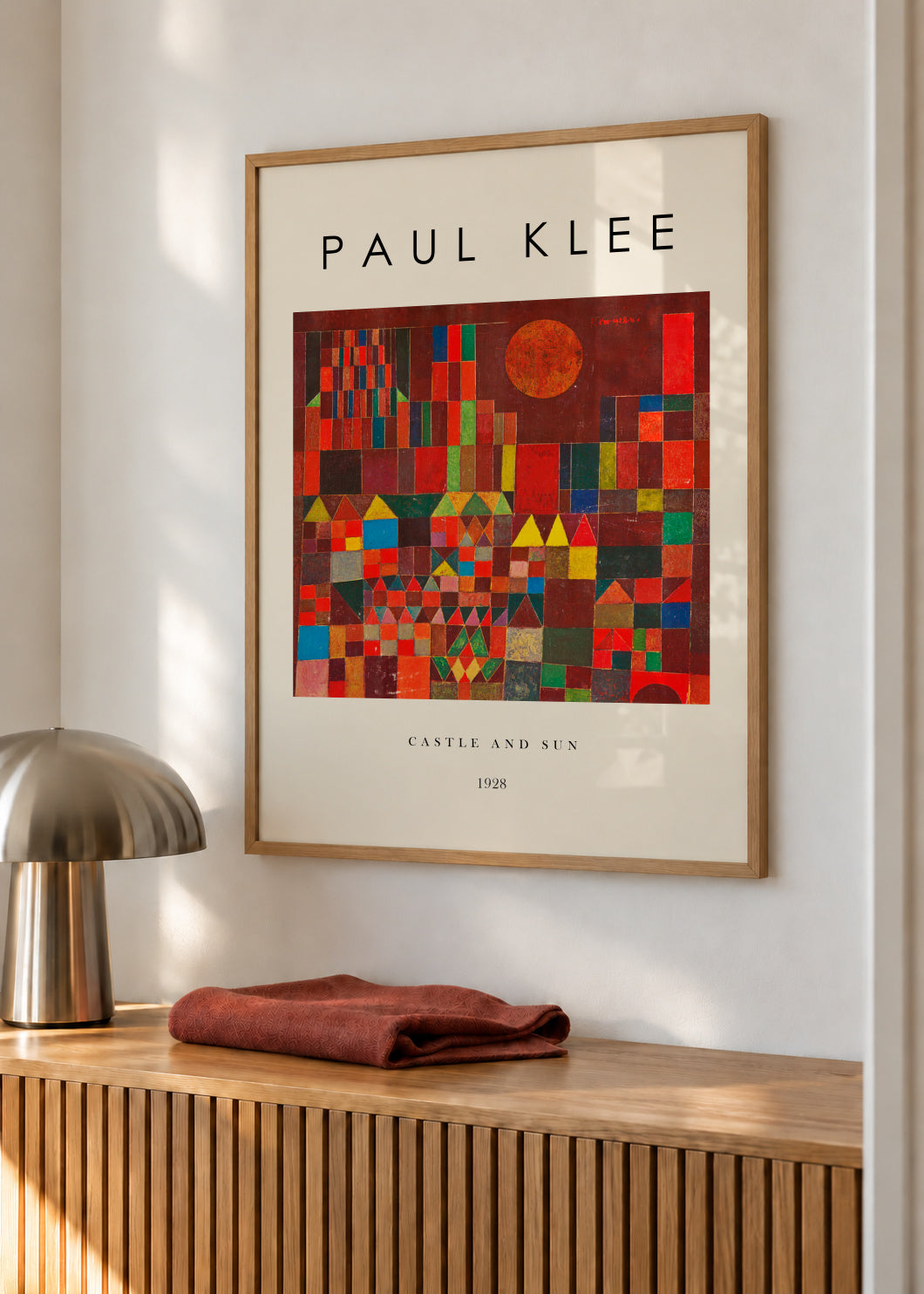 Castle and Sun Exhibition - Paul Klee - Framed poster in an interior