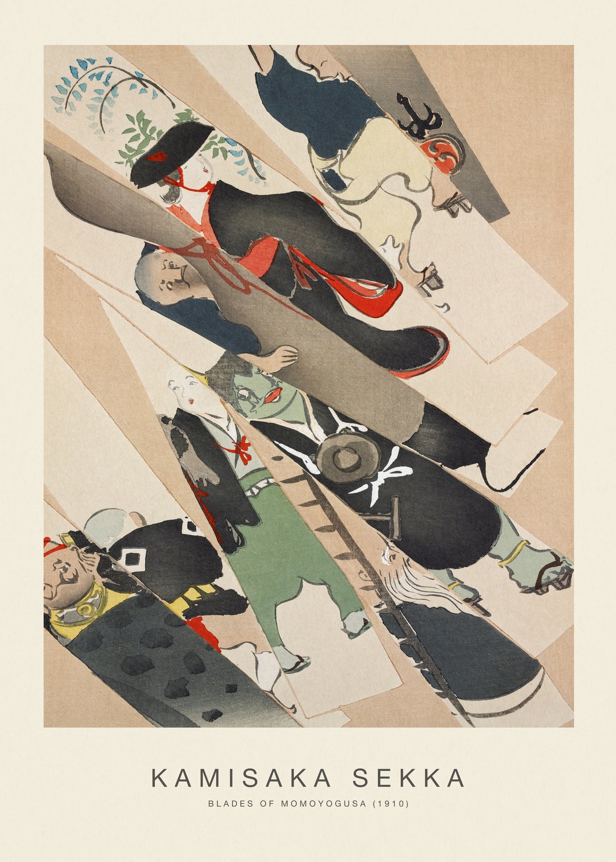Blades of Momoyogusa (Special Edition) - Kamisaka Sekka - Unframed art print