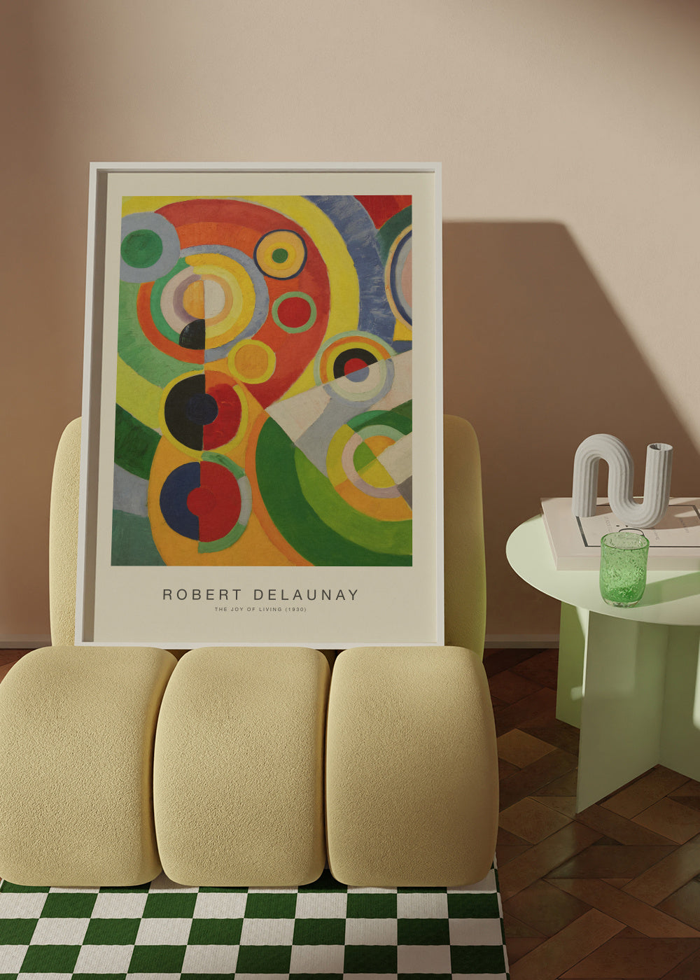 The Joy of Living (Special Edition) - Robert Delaunay - Framed poster in an interior