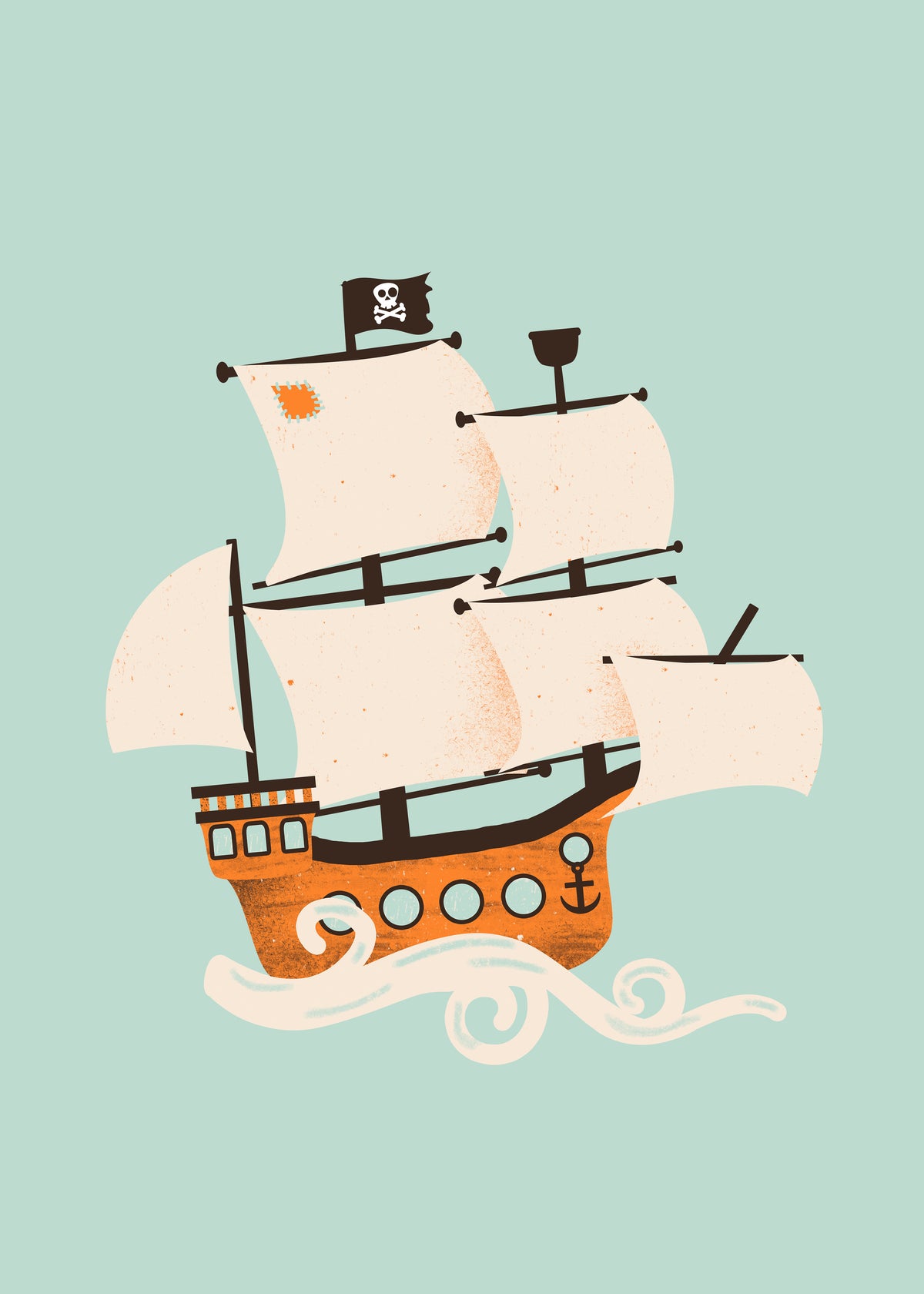 Pirate Ship - Unframed art print