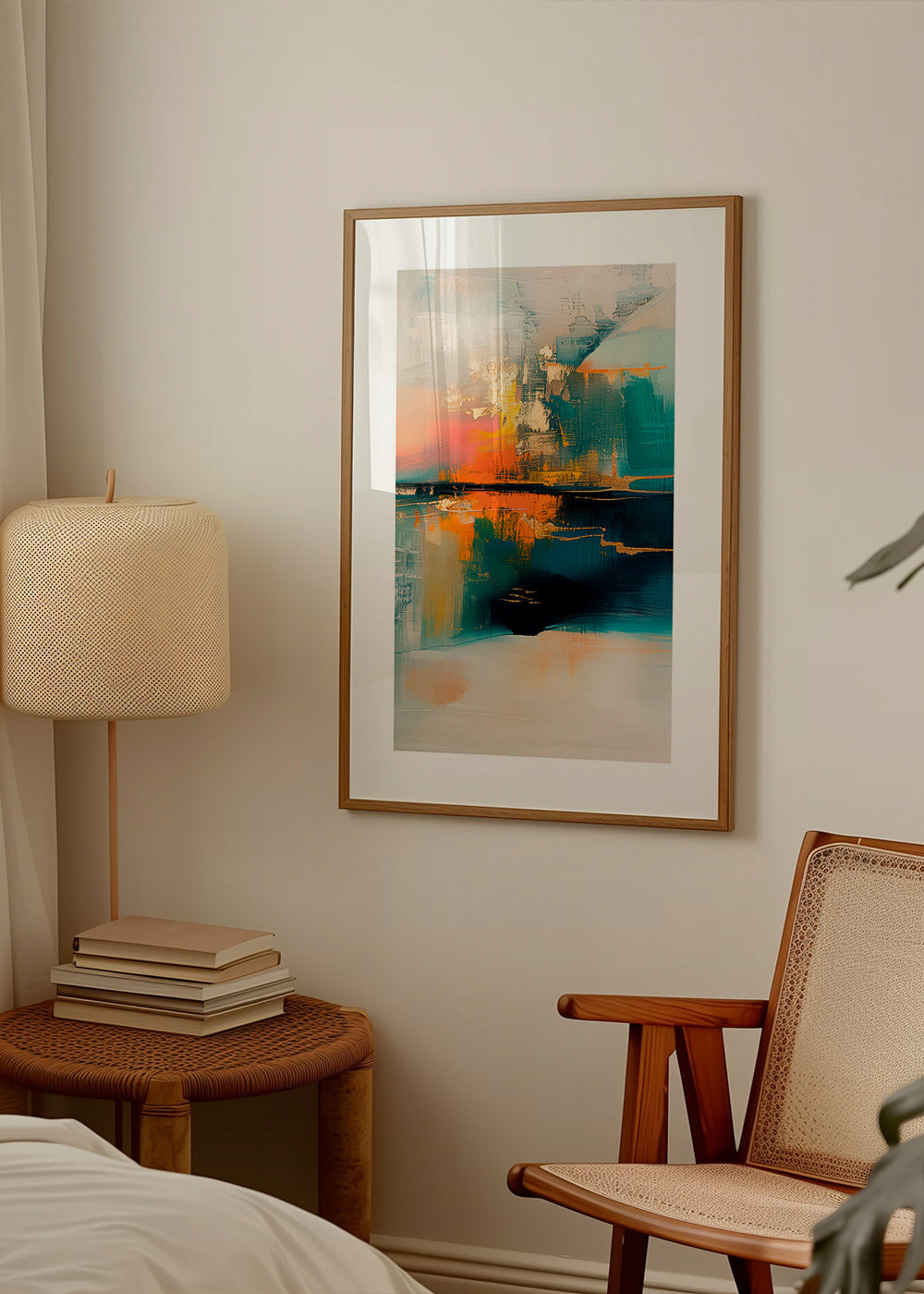 Abstract artwork with aquatic reflections – Product1