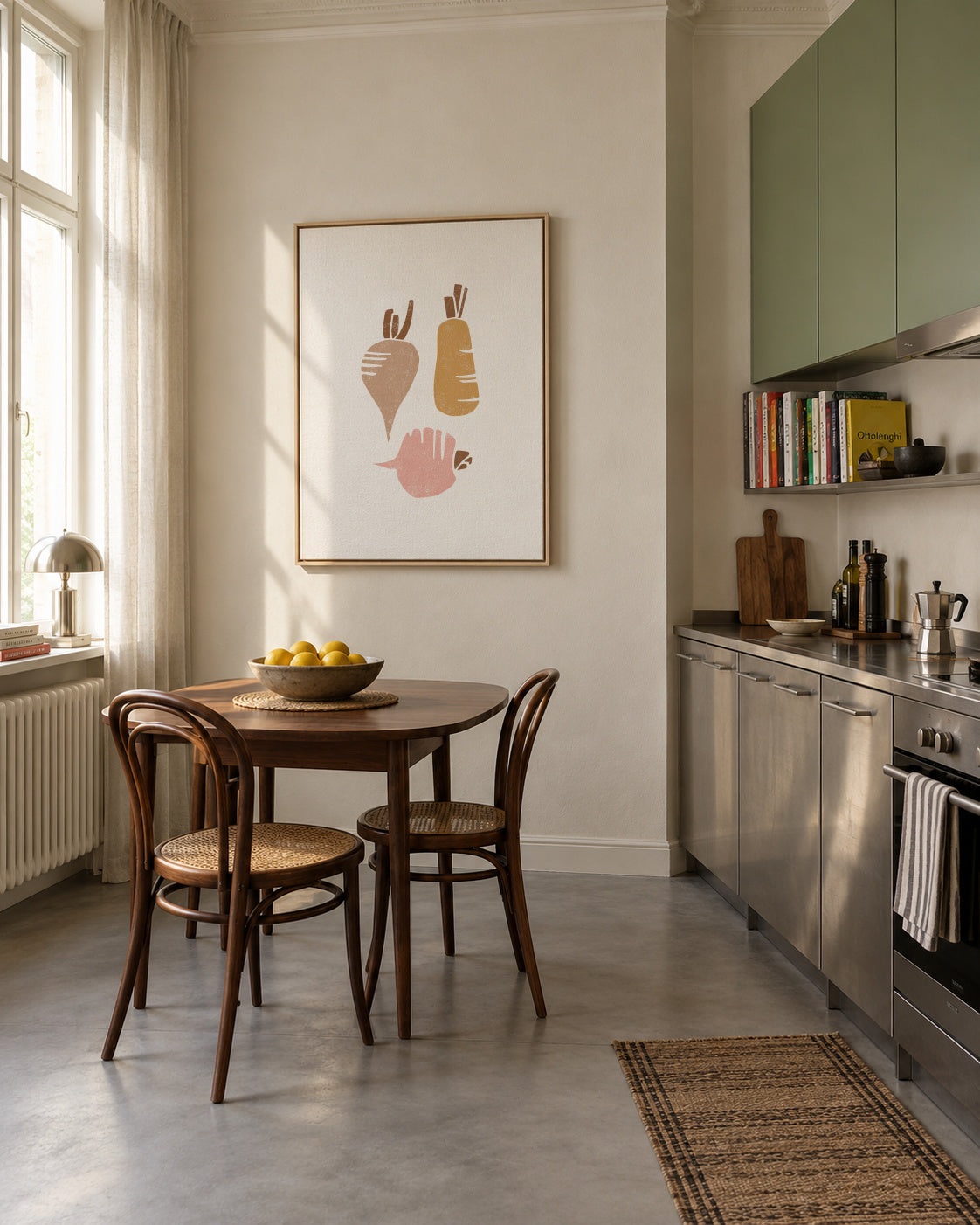 Rutabaga vegetable - Framed canvas in an interior