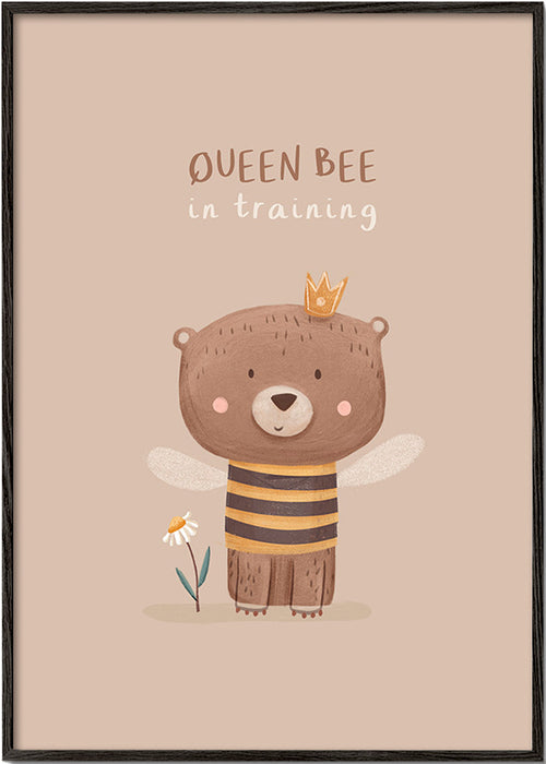 Children's print bear dressed as queen bee