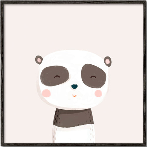 Children's print sweet panda illustration