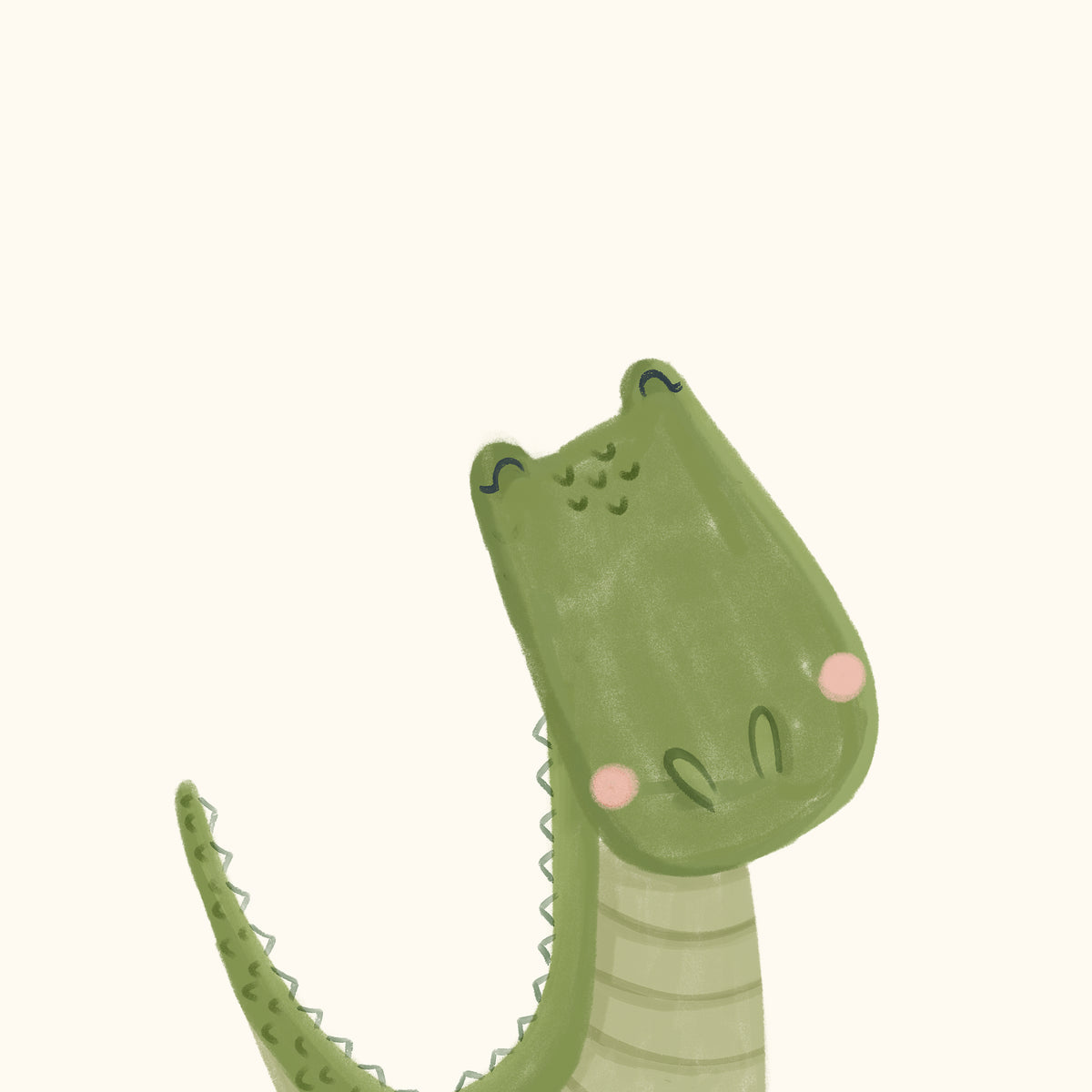 Sweet crocodile - Unframed art print