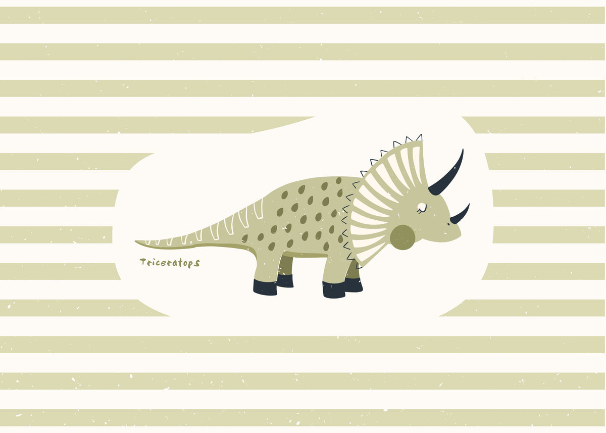 Dino Triceratops - Unframed art print