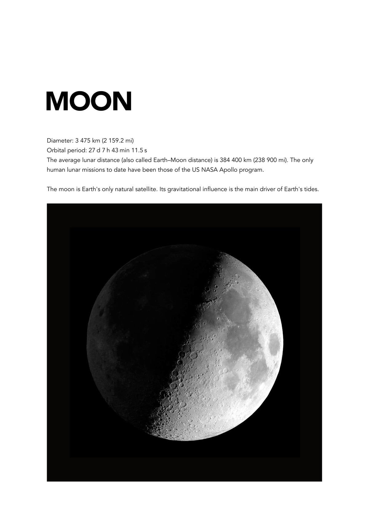 Moon - Unframed art print