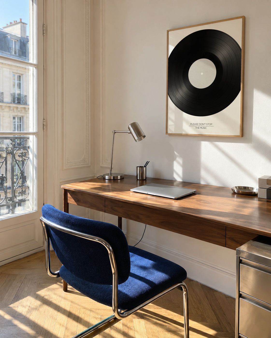 Don'T Stop The Music - Framed poster in an interior