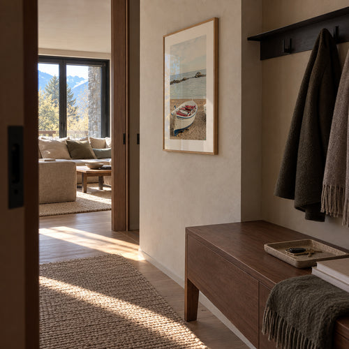 Costa Brava III - Framed poster in an interior