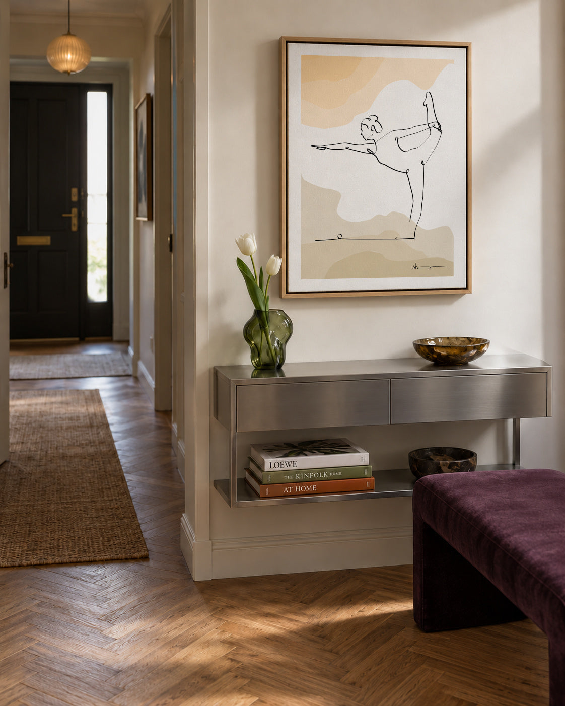 Lord of Dance Pose - Natarajasana - Framed canvas in an interior