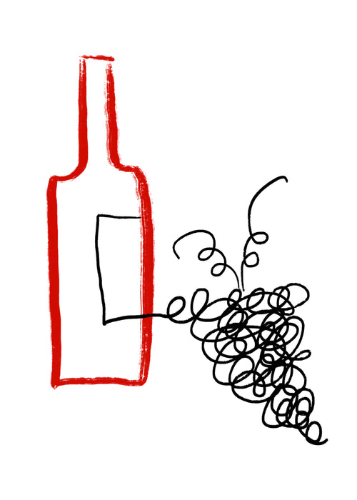 Good Wine - Unframed art print