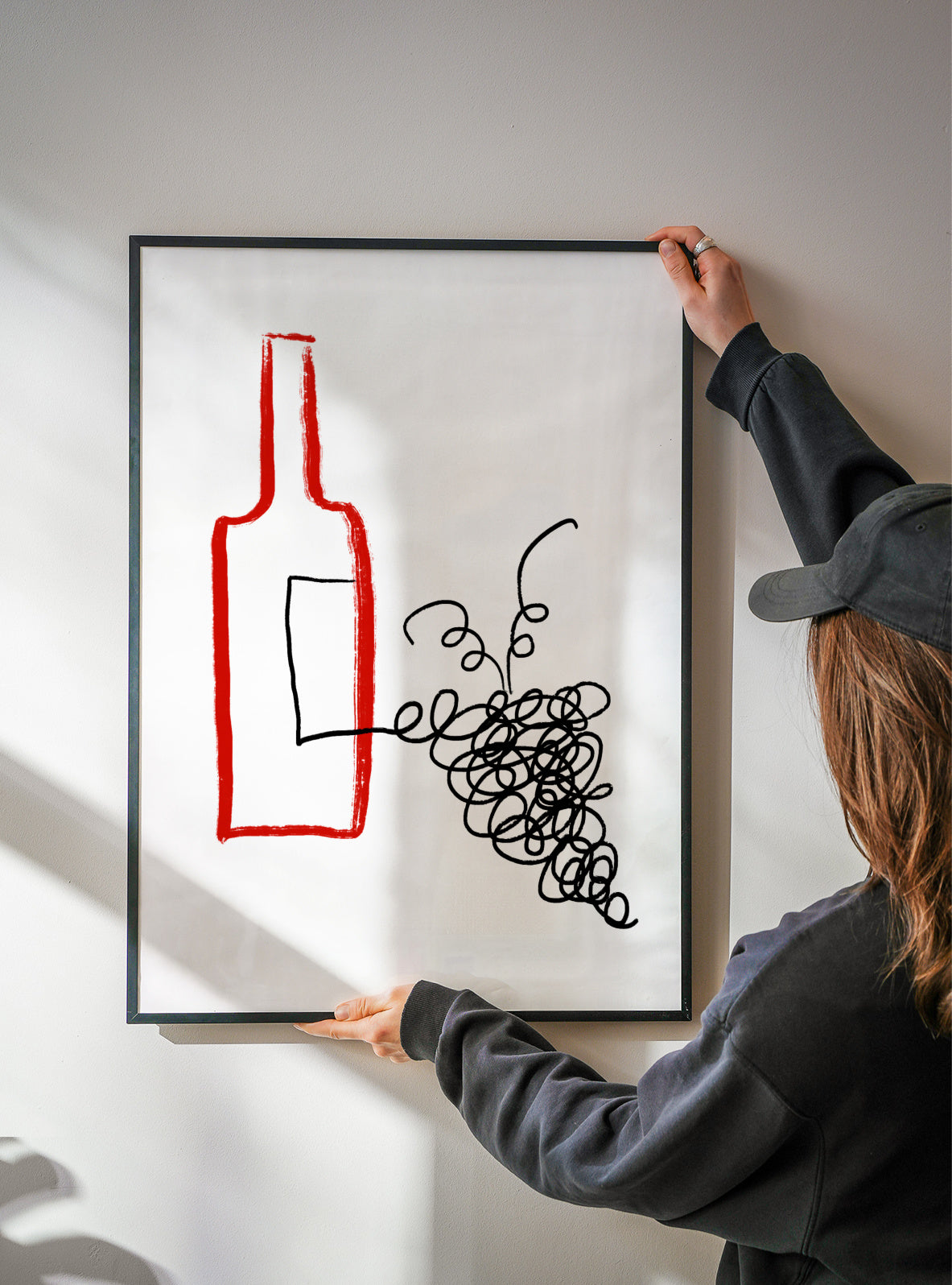 Good Wine - Framed poster detail