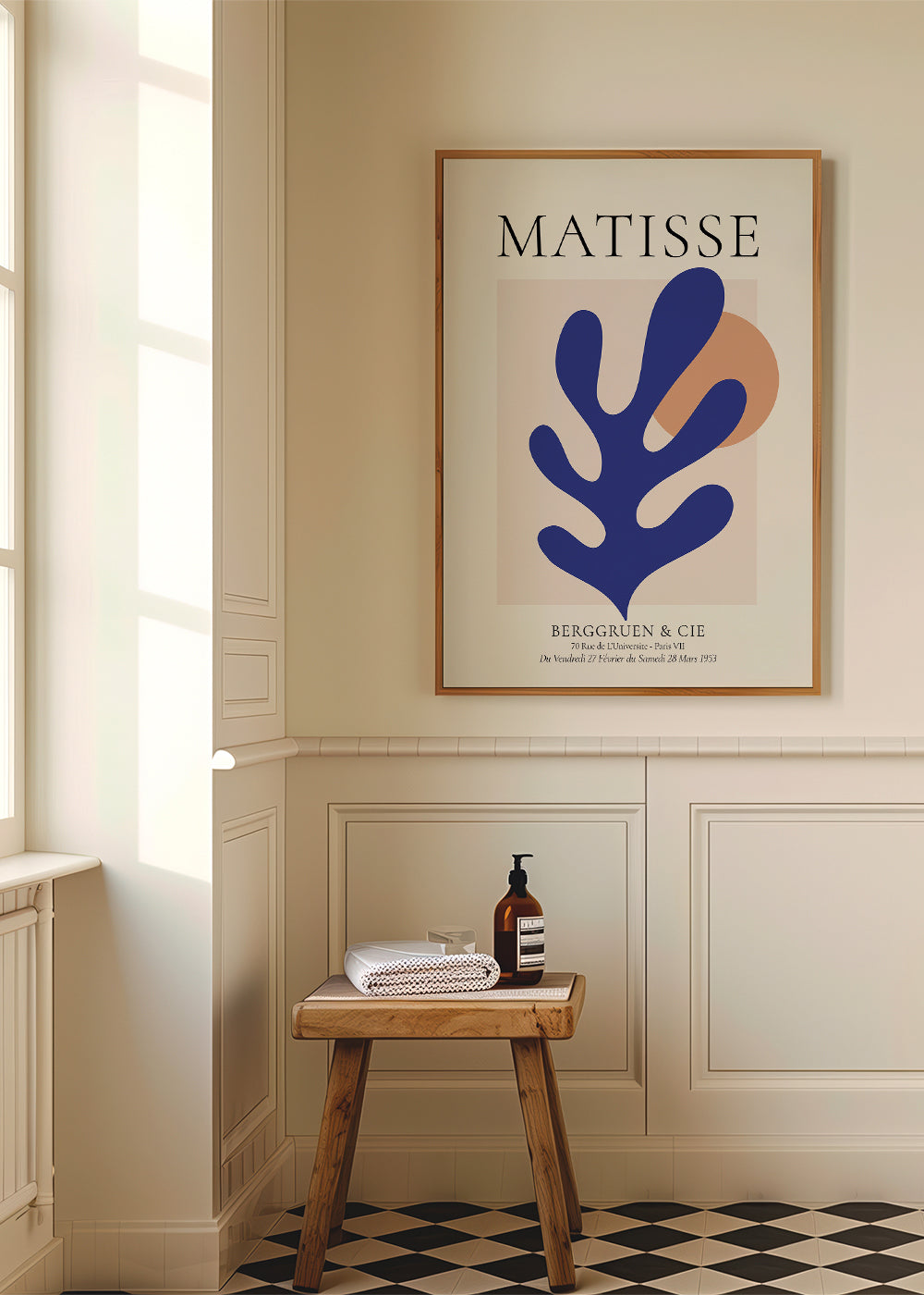 Matisse リーフデザイン 大判絵画 70×70cm Matisse リーフデザイン