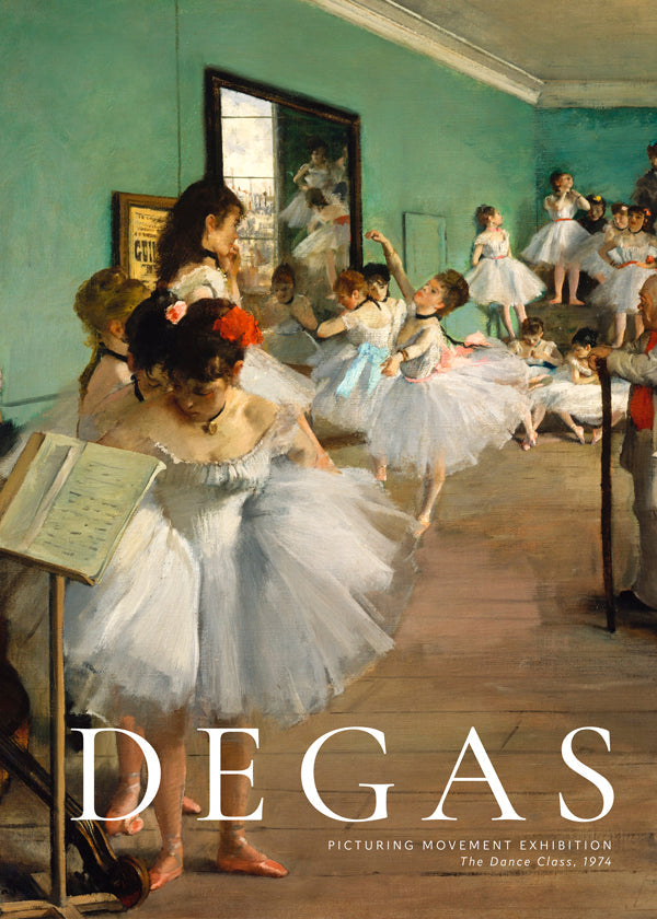 Vintage print Dancers in a Green Rehearsal | Wall art, framed