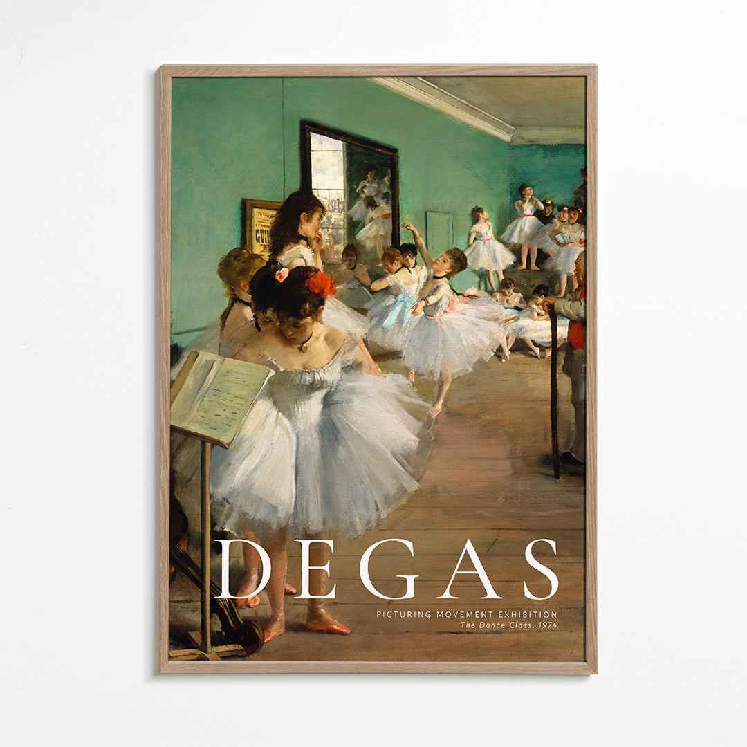 Vintage print Dancers in a Green Rehearsal | Wall art, framed