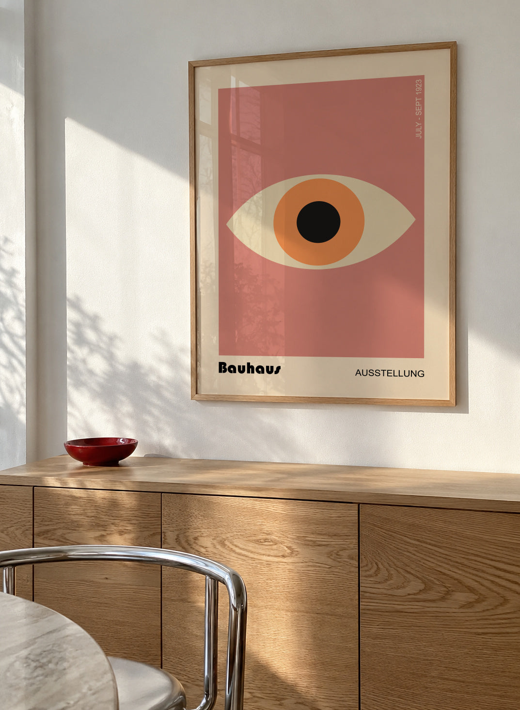 Bauhaus eye - Framed poster in an interior
