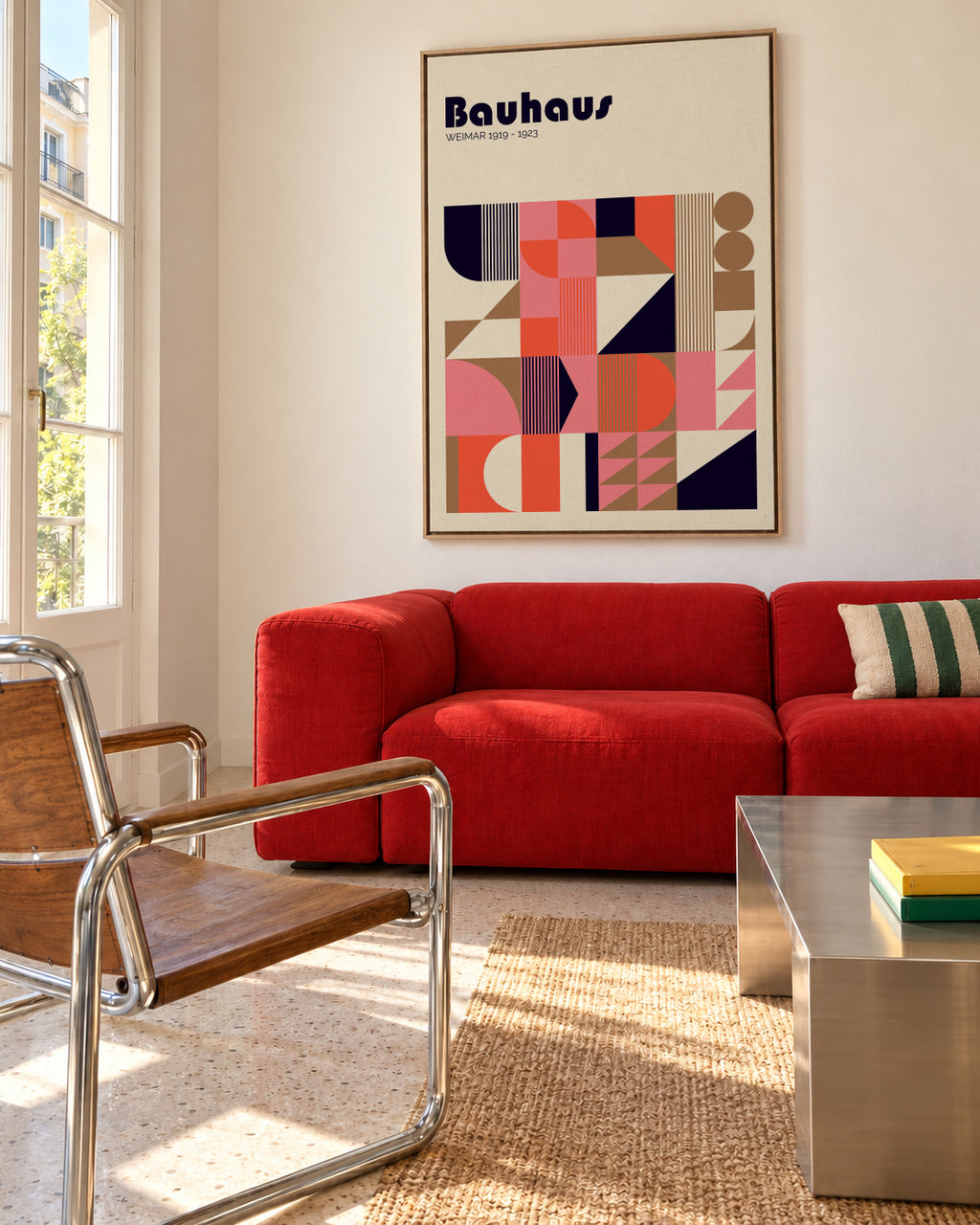 Bauhaus Weimar - Framed canvas in an interior