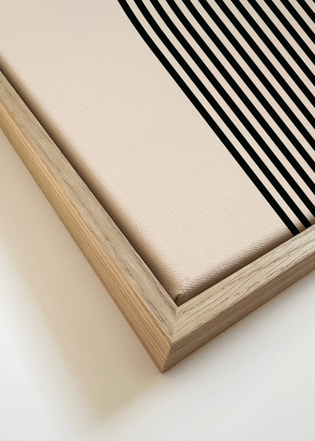 Bauhaus Venus yellow circle II - Framed canvas detail