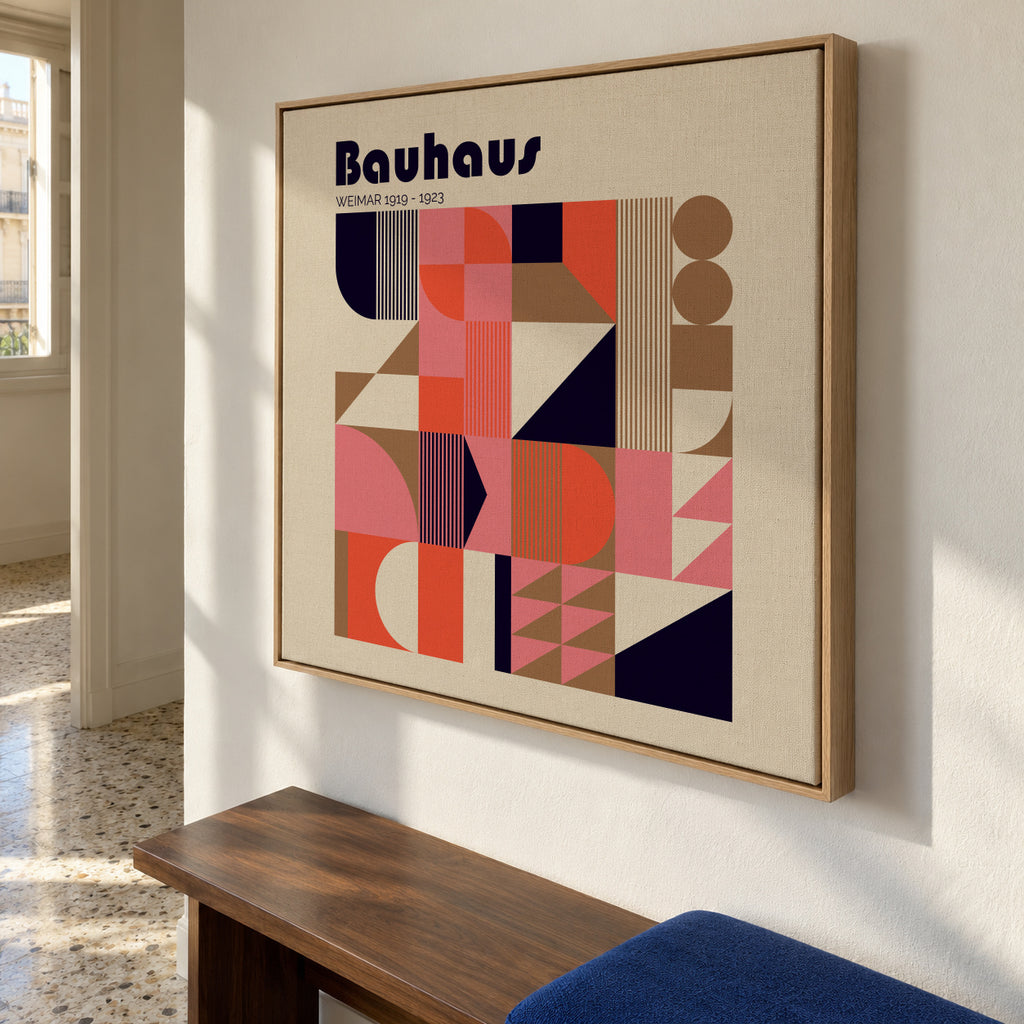 Bauhaus Weimar II - Framed canvas in an interior
