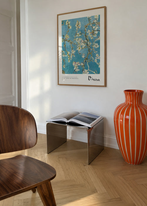 Almond blossom by Vincent van Gogh - Framed poster in an interior
