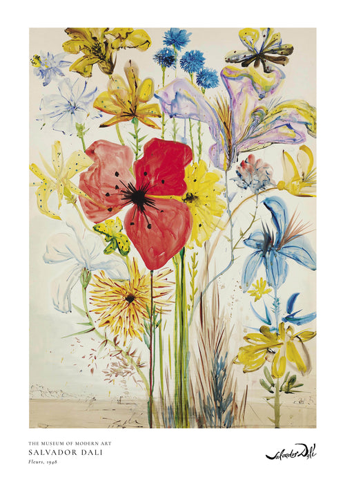 Salvador Dali fleurs II - Unframed art print