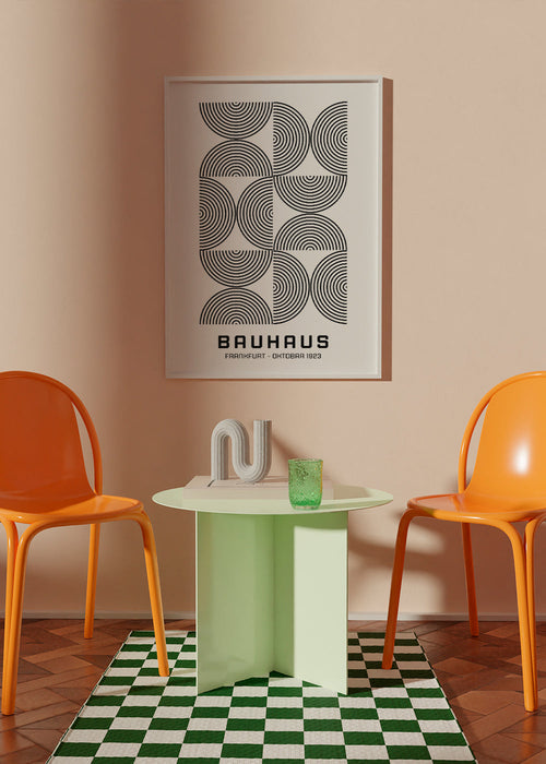 Bauhaus Black and White Exhibition Poster  1923