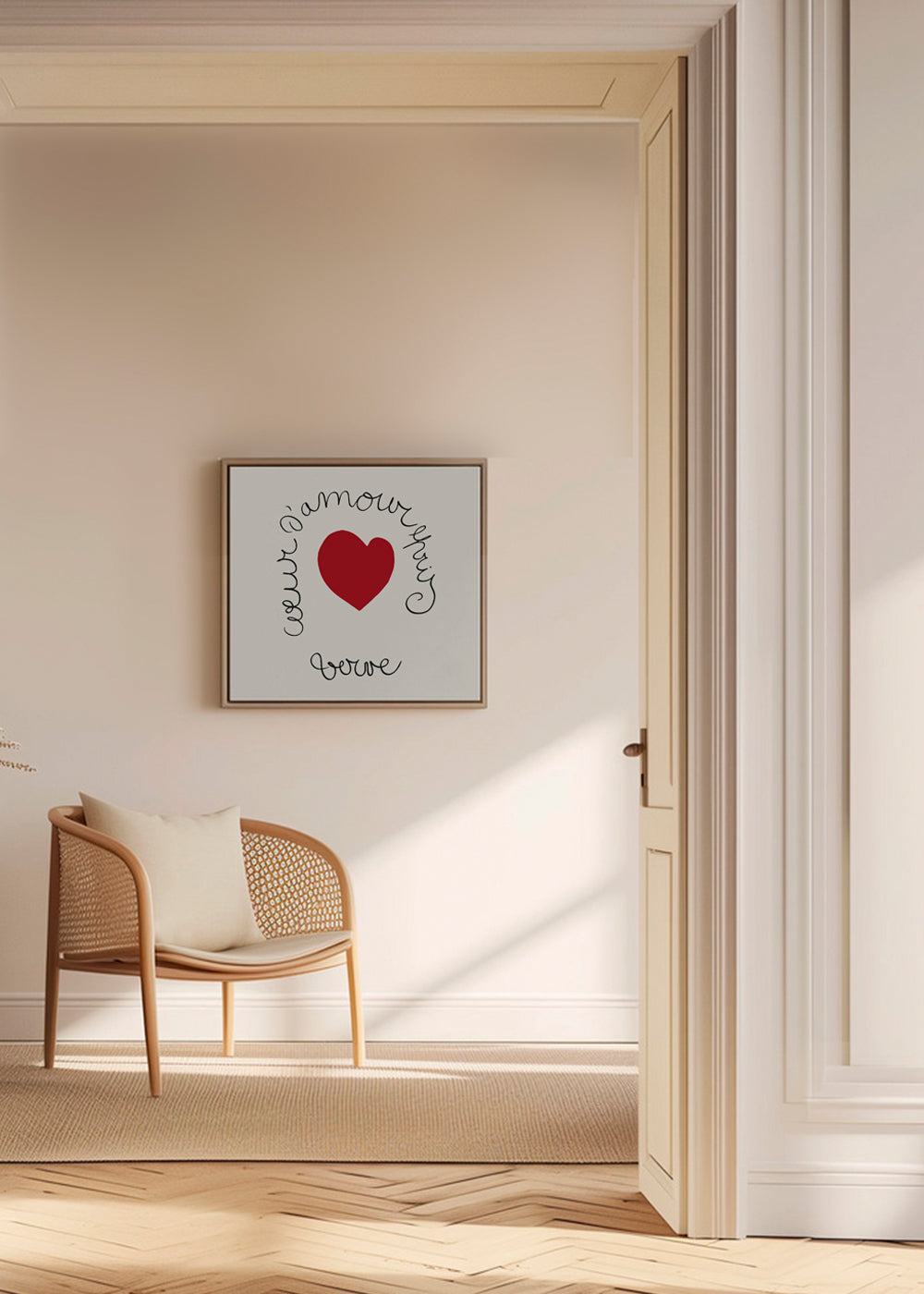 Henri Matisse "Coeur d'Amour Epris - Verve" love print - Square