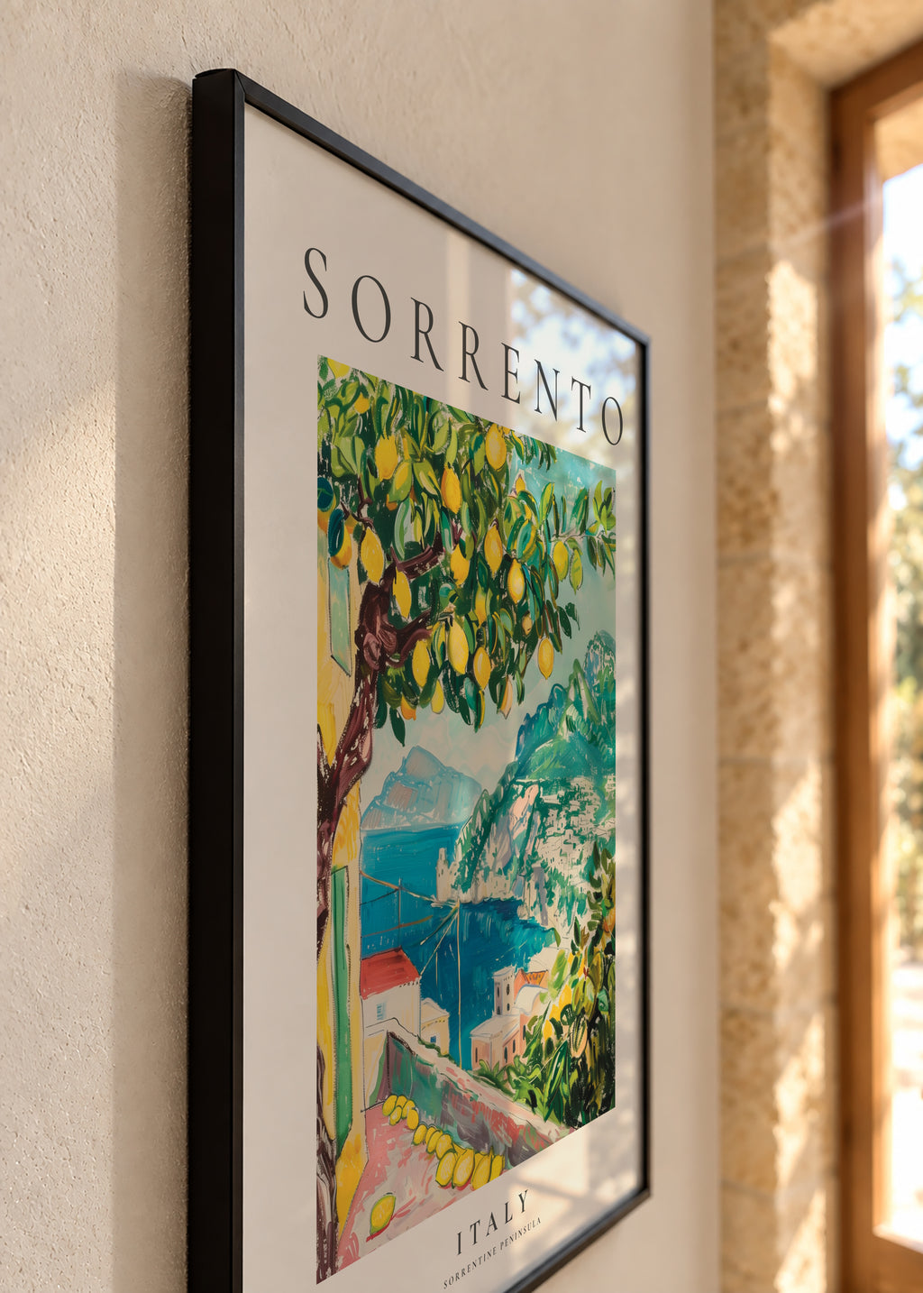 Sorrento, Italy - Framed poster detail
