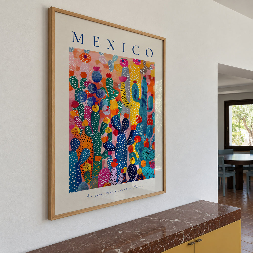 Mexico - Framed poster in an interior