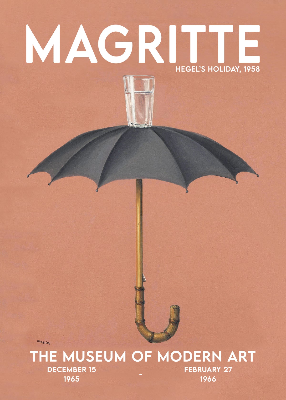René Magritte, Les Vacances de Hegel - Unframed art print