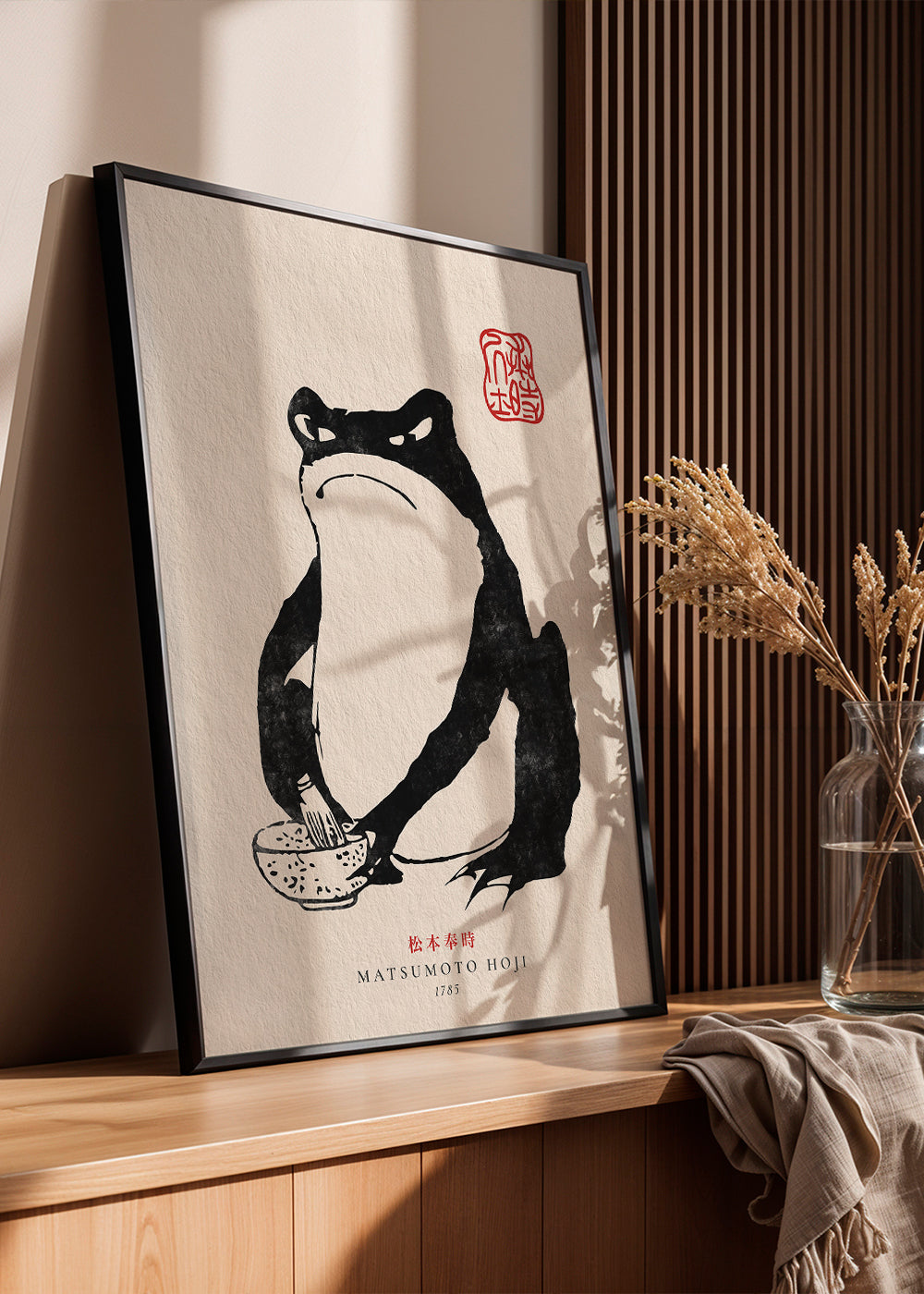 Artwork frog in sumi-e style | Wall art, framed prints and posters