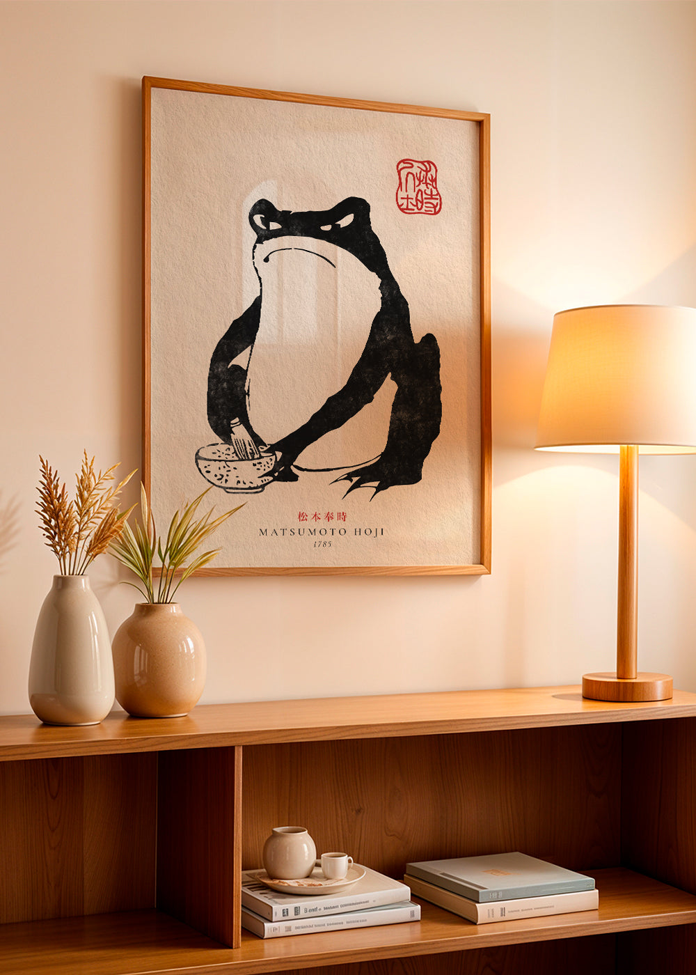 Artwork frog in sumi-e style | Wall art, framed prints and posters