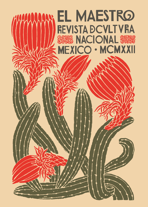 El Maestro, Revista Nacional Cactus poster - Unframed art print
