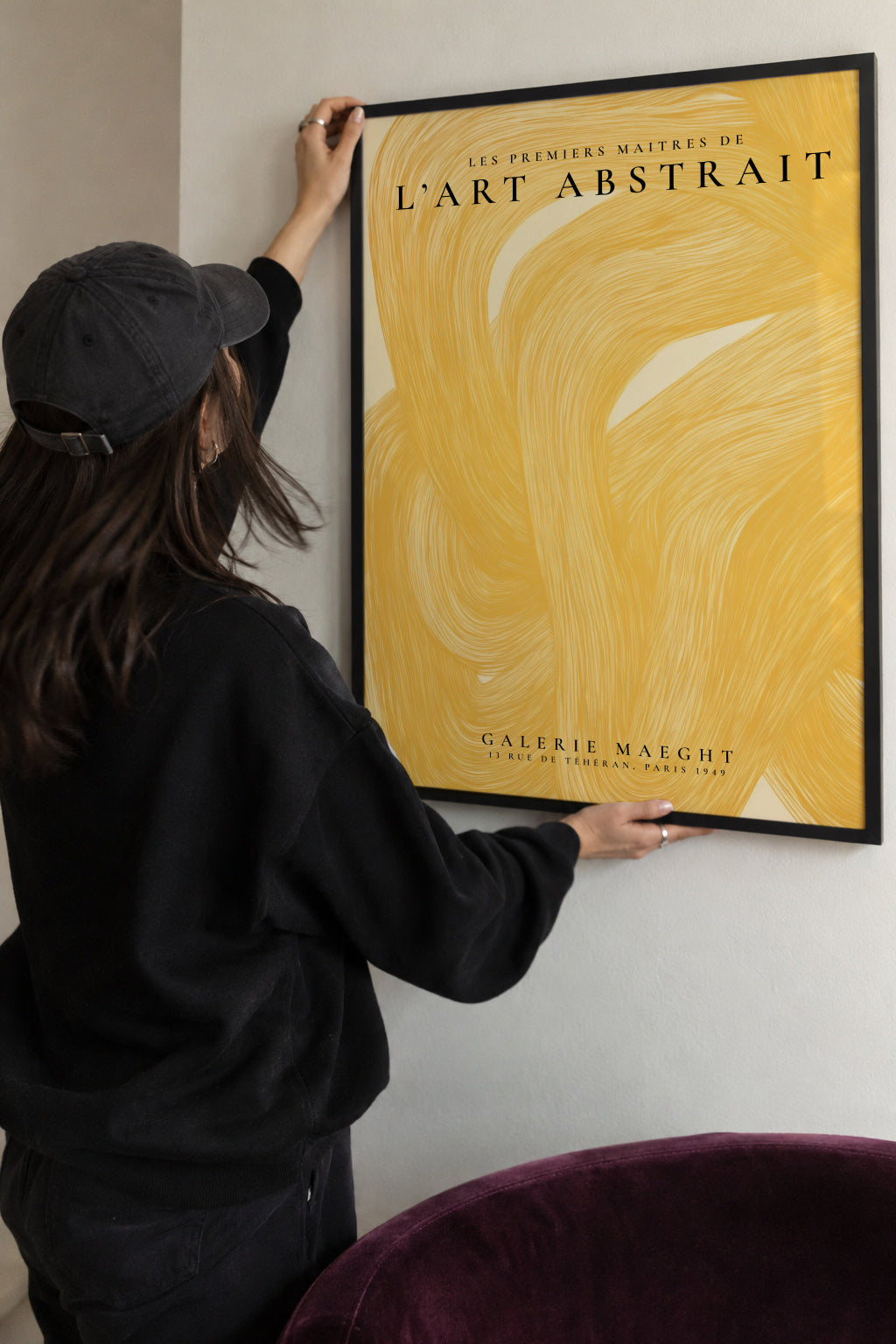 L’Art Abstrait, La Galerie Maeght Exhibition Poster - Framed poster detail