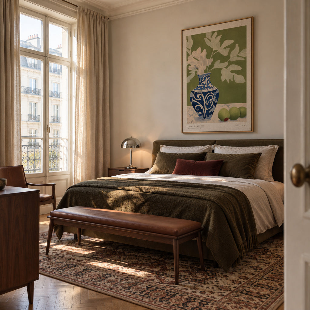 Fleurs de Jardin - Poster No. 7 - Framed canvas in an interior