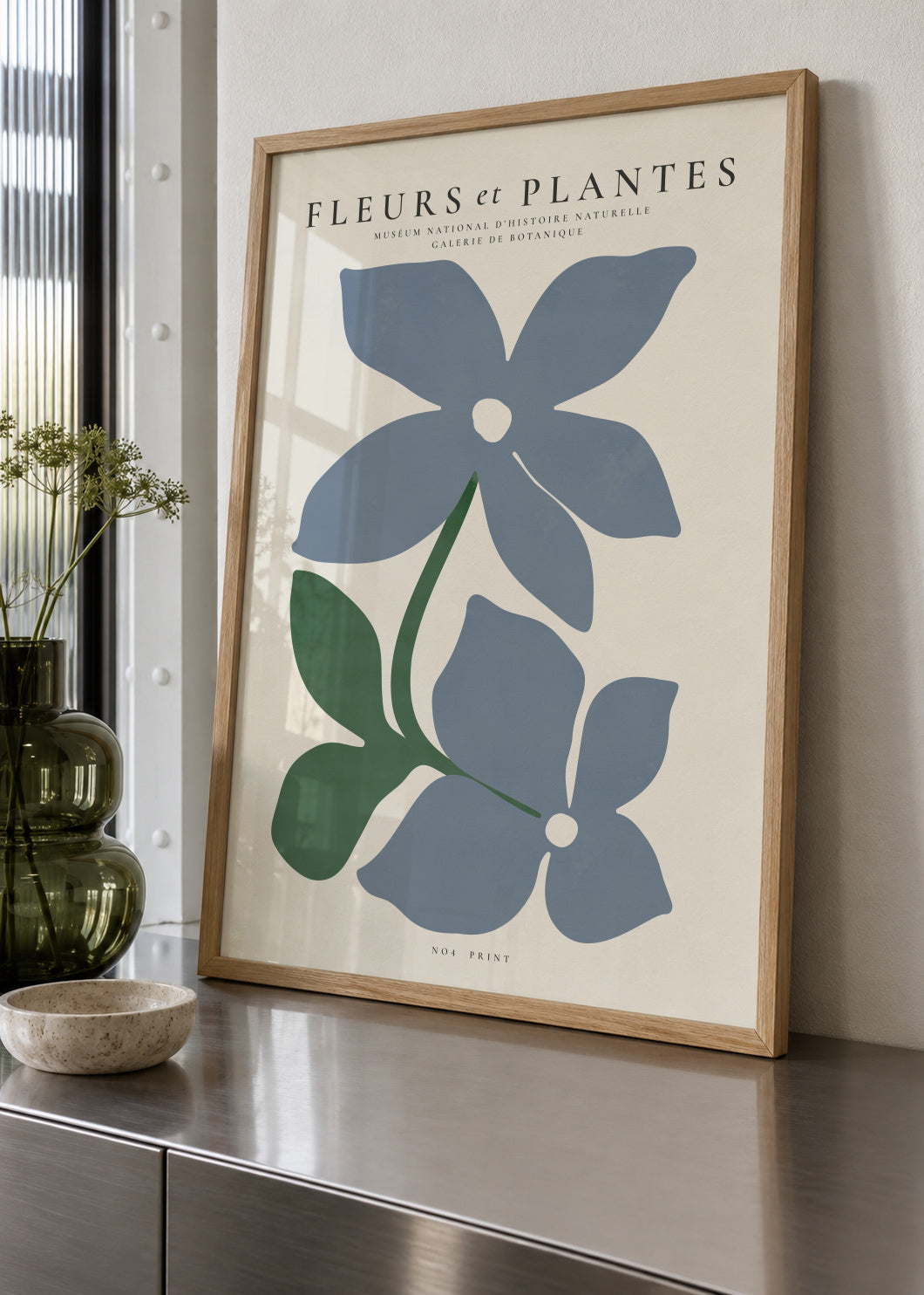 Botanical, Fleurs et plantes - Poster No. 4 - Framed poster in an interior