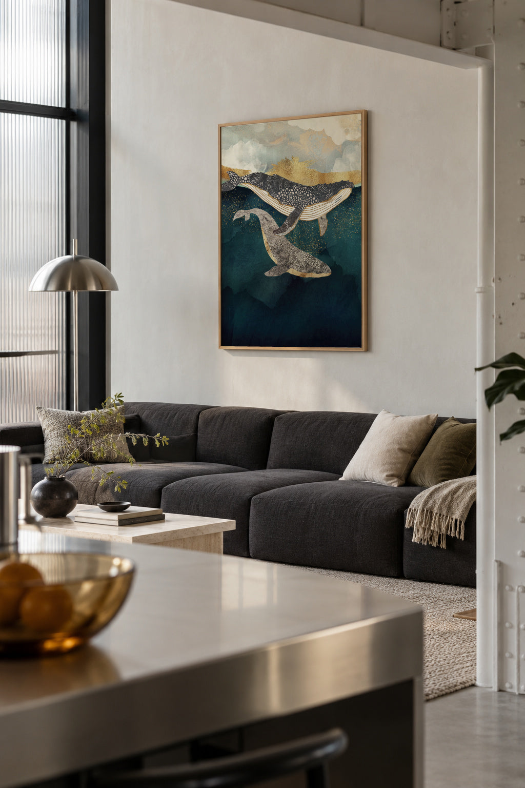 Bond II - Framed poster in an interior