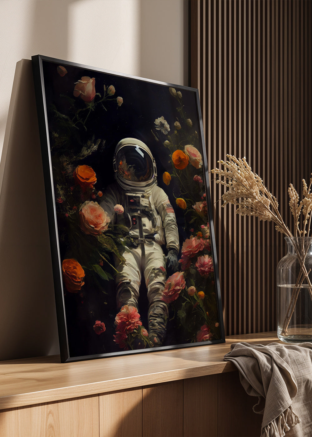 My space garden - Framed poster in an interior