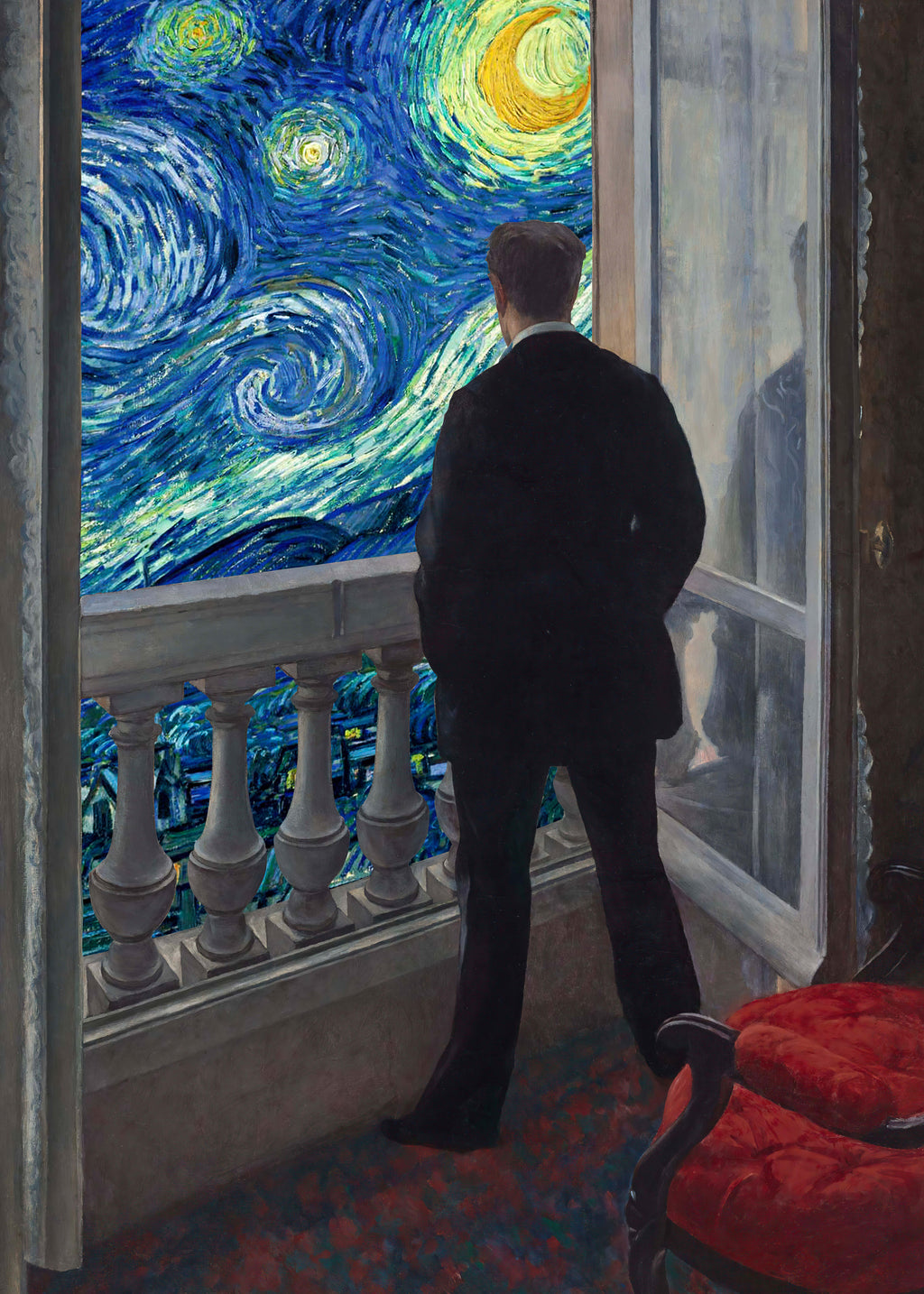 Looking a starry night - Unframed art print