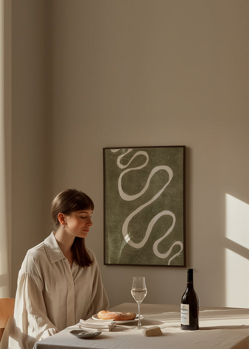 Orinoco - Framed poster in an interior